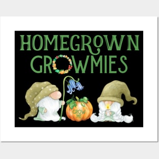 Homegrown Gnomes Growmies Organic Farmers Posters and Art